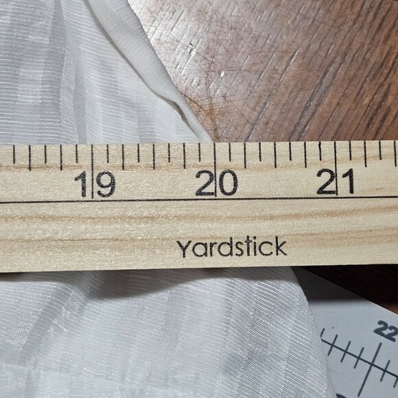 H&M Sleeveless Boho Tunic Top Ruffle Collar & Peplum Hem White Size L - Picture 12 of 15